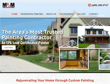 Tablet Screenshot of mmpainting.com